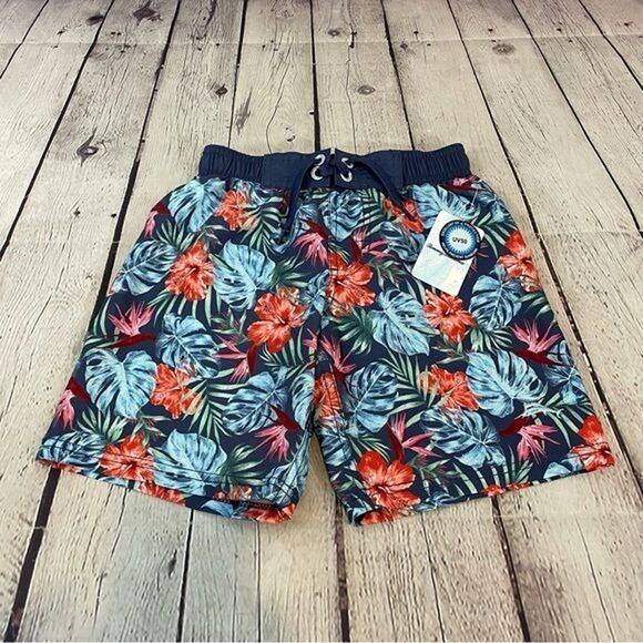 Tommy Bahama Floral Pattern Toddler Boy Swim Trunks Swimsuit - Picture 1 of 5